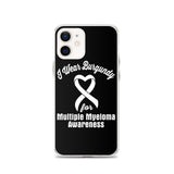 Multiple Myeloma Awareness I Wear Burgundy iPhone Case - The Awareness Store