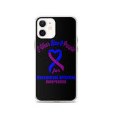 Rheumatoid Arthritis Awareness I Wear Blue & Purple iPhone Case