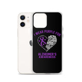 Alzheimer's Awareness I Wear Purple iPhone Case