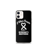 Alzheimer's Awareness I Wear Purple iPhone Case - The Awareness Store