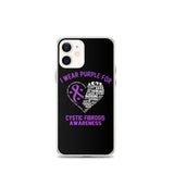 Cystic Fibrosis Awareness I Wear Purple iPhone Case - The Awareness Store