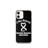 Multiple Myeloma Awareness I Wear Burgundy iPhone Case - The Awareness Store
