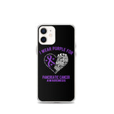 Pancreatic Cancer Awareness I Wear Purple iPhone Case