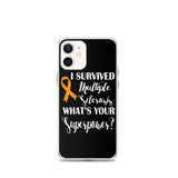 Multiple Sclerosis Awareness I Survived, What's Your Superpower? iPhone Case