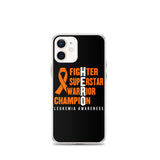 Leukemia Awareness Fighter, Superstar, Warrior, Champion, Hero iPhone Case