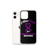 Domestic Violence Awareness I Wear Purple iPhone Case