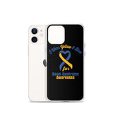 Down Syndrome Awareness I Wear Yellow & Blue iPhone Case