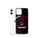 Multiple Myeloma Awareness I Wear Burgundy iPhone Case