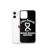 Multiple Myeloma Awareness I Wear Burgundy iPhone Case - The Awareness Store