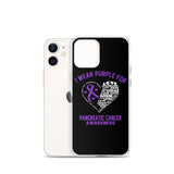 Pancreatic Cancer Awareness I Wear Purple iPhone Case