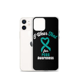 PCOS Awareness I Wear Teal iPhone Case - The Awareness Store