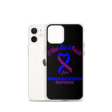 Rheumatoid Arthritis Awareness I Wear Blue & Purple iPhone Case