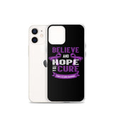 Crohn's Awareness Believe & Hope for a Cure iPhone Case
