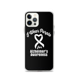 Alzheimer's Awareness I Wear Purple iPhone Case - The Awareness Store