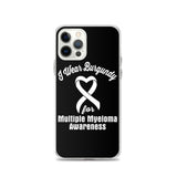 Multiple Myeloma Awareness I Wear Burgundy iPhone Case - The Awareness Store