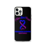 Rheumatoid Arthritis Awareness I Wear Blue & Purple iPhone Case