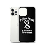 Alzheimer's Awareness I Wear Purple iPhone Case - The Awareness Store