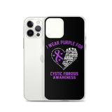 Cystic Fibrosis Awareness I Wear Purple iPhone Case - The Awareness Store
