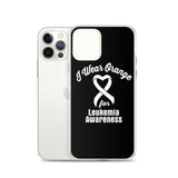 Leukemia Awareness I Wear Orange iPhone Case