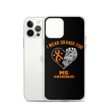 Multiple Sclerosis Awareness I Wear Orange iPhone Case - The Awareness Store