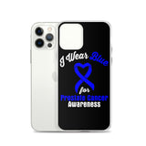 Prostate Cancer Awareness I Wear Blue iPhone Case