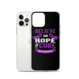 Crohn's Awareness Believe & Hope for a Cure iPhone Case