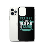 Ovarian Cancer Awareness Believe & Hope for a Cure iPhone Case