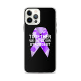 Cystic Fibrosis Awareness Together We Are at Our Strongest iPhone Case