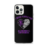 Alzheimer's Awareness I Wear Purple iPhone Case