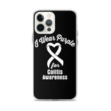 Crohn's Awareness I Wear Purple iPhone Case