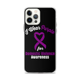 Domestic Violence Awareness I Wear Purple iPhone Case