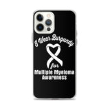 Multiple Myeloma Awareness I Wear Burgundy iPhone Case - The Awareness Store