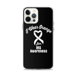 Multiple Sclerosis Awareness I Wear Orange iPhone Case - The Awareness Store