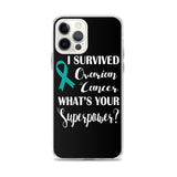 Ovarian Cancer Awareness I Survived, What's Your Superpower? iPhone Case