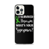 Depression Awareness I Survived, What's Your Superpower? iPhone Case - The Awareness Store