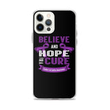 Crohn's Awareness Believe & Hope for a Cure iPhone Case
