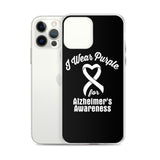 Alzheimer's Awareness I Wear Purple iPhone Case - The Awareness Store