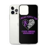 Cystic Fibrosis Awareness I Wear Purple iPhone Case - The Awareness Store