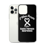 Cystic Fibrosis Awareness I Wear Purple iPhone Case - The Awareness Store