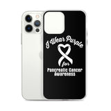 Pancreatic Cancer Awareness I Wear Purple iPhone Case - The Awareness Store