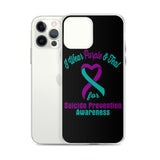 Suicide Awareness I Wear Purple & Teal iPhone Case