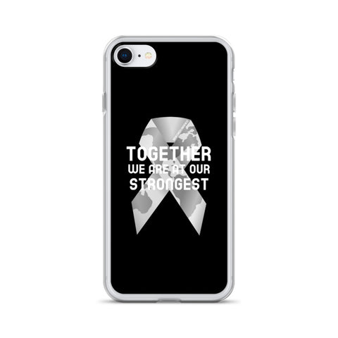 Brain Cancer Awareness Together We Are at Our Strongest iPhone Case - The Awareness Store