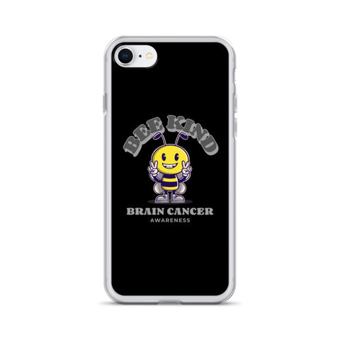 Brain Cancer Awareness Bee Kind iPhone Case - The Awareness Store