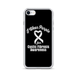Cystic Fibrosis Awareness I Wear Purple iPhone Case - The Awareness Store
