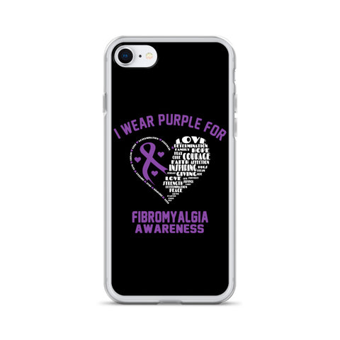 Fibromyalgia Awareness I Wear Purple iPhone Case - The Awareness Store