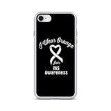 Multiple Sclerosis Awareness I Wear Orange iPhone Case - The Awareness Store