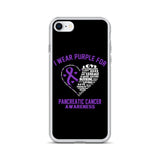Pancreatic Cancer Awareness I Wear Purple iPhone Case