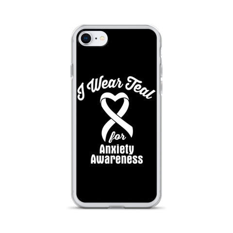 Anxiety Awareness I Wear Teal iPhone Case - The Awareness Store