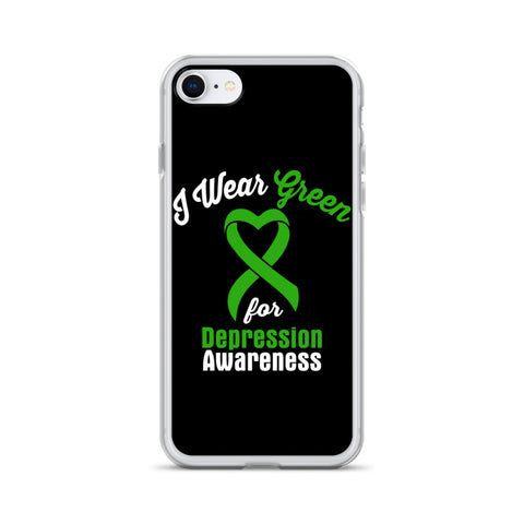 Depression Awareness I Wear Green iPhone Case - The Awareness Store