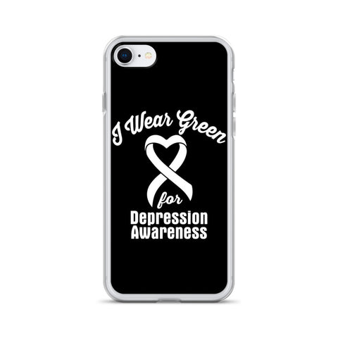 Depression Awareness I Wear Green iPhone Case - The Awareness Store
